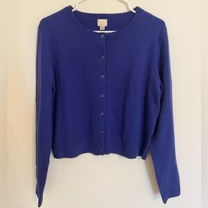 a new day - Purple/Blue Button-Up Women's Sweater Cardigan